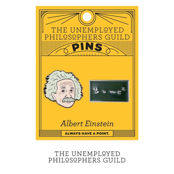 Unemployed Philosophers Guild - Комплект 2 значки Алберт Айнщайн и E = mc2 1